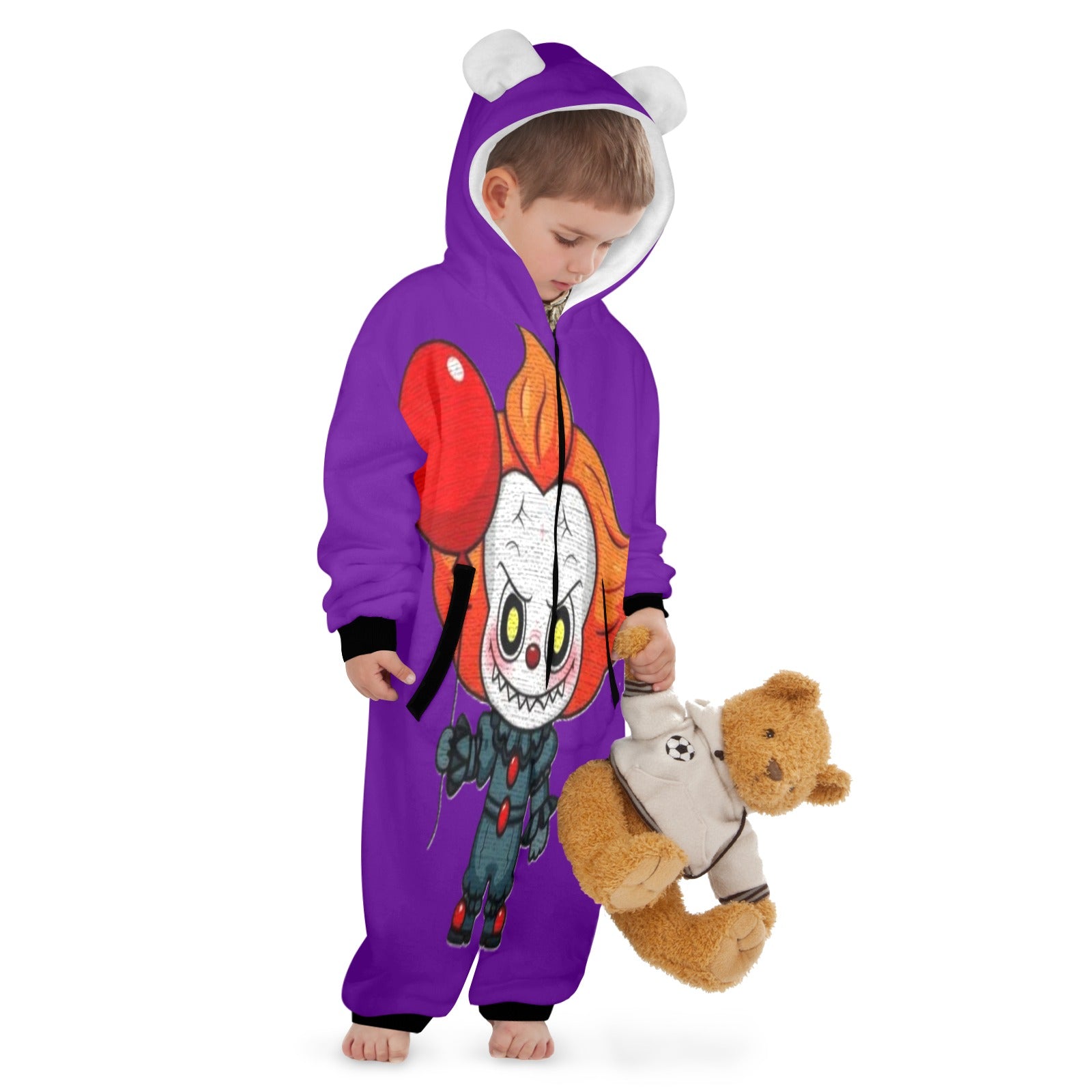 KSC's Exclusive Halloween Penny Clown Labubu Little Kid Unisex Onesie 2 to 7 years old