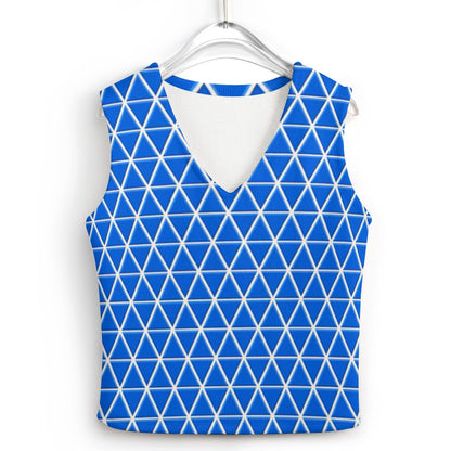 KSC's Custom Vest Designs Women's Long Sleeve Button Knit Vest