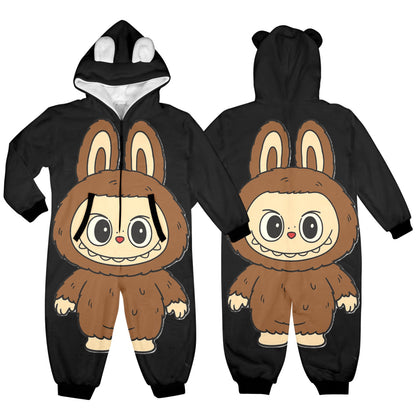 KSC's Exclusive Labubu Little Kids Onesies (2 to 7 Years Old) - Brown Bear Labubu