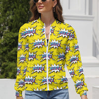 KSC's Limited Edition Pop Art Designs Women's Long Sleeve Zipper Jacket (10 Options) - KSC's Limited Edition Pop Art Collections