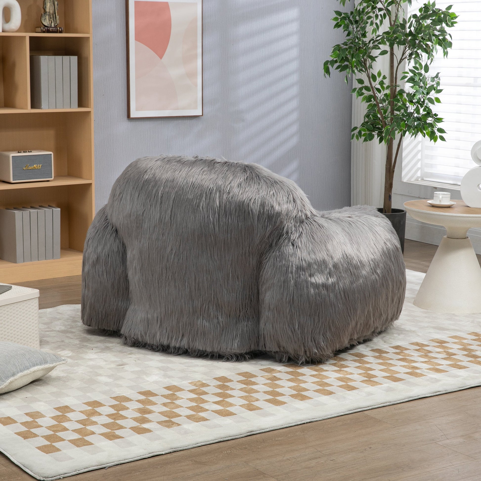 Bean bag chair lazy long hair sofa bean bag chair adult, teen high