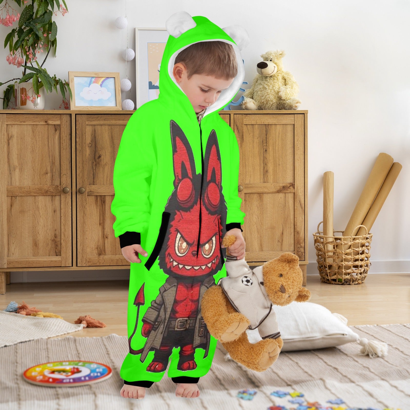 KSC's Halloween Exclusive Little Kids Unisex Onesie LabubuHellboy