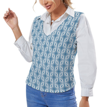 KSC's Custom Vest Designs Women's Long Sleeve Button Knit Vest