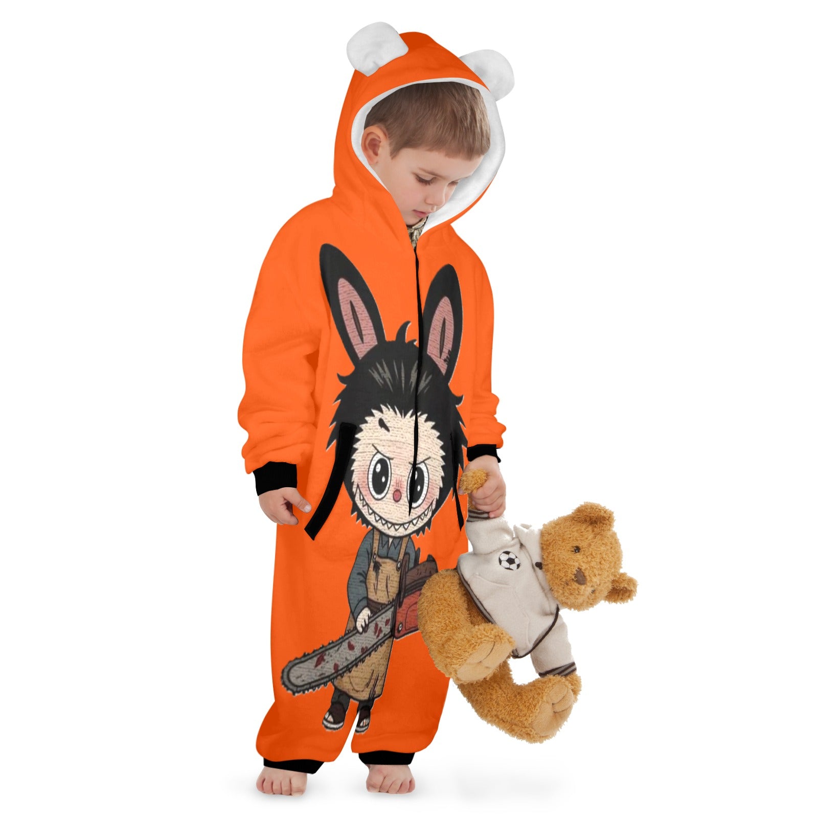 KSC's Halloween Exclusive Little Kids Unisex Onesie Labubu Chainsaw
