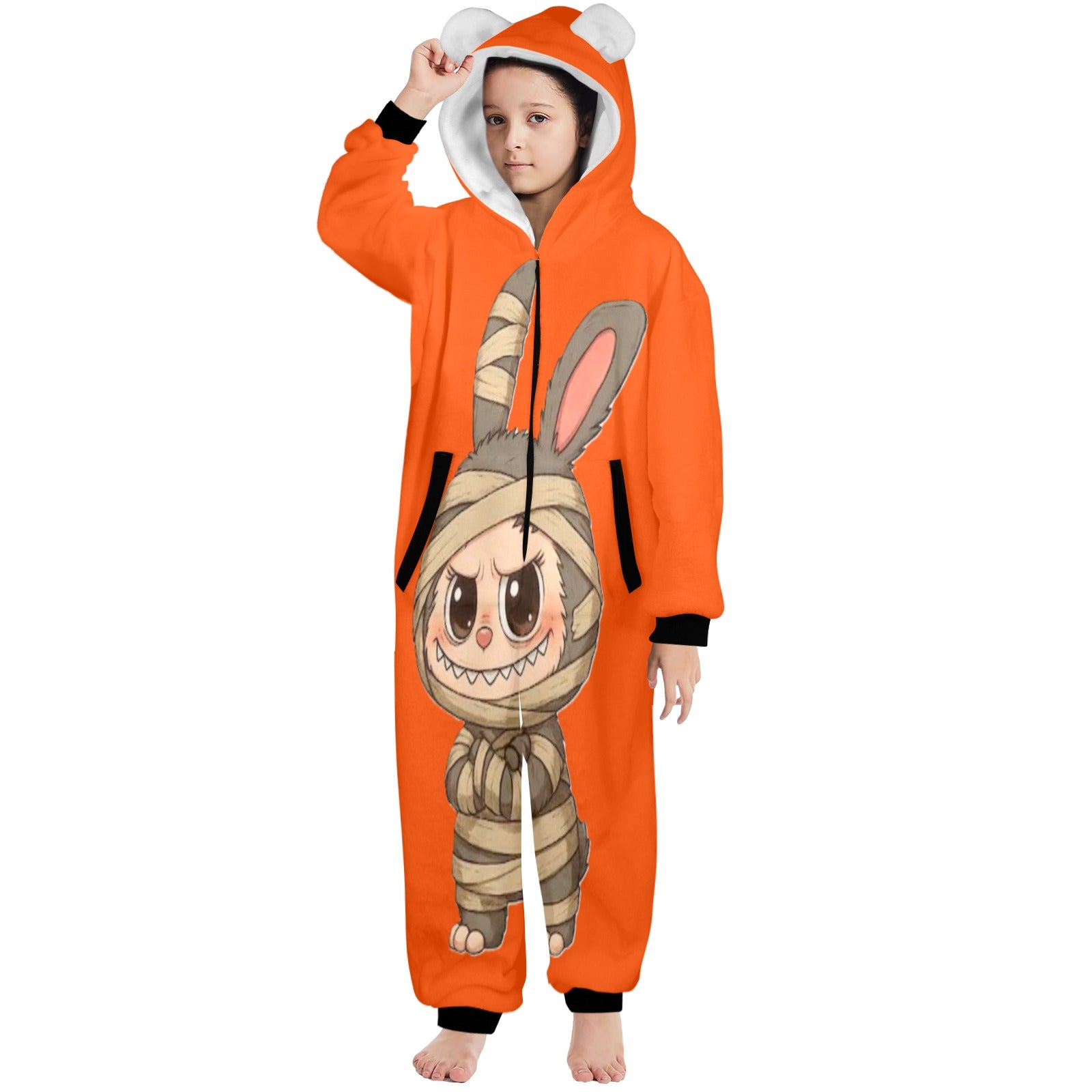 KSC's Halloween Big Kids Unisex Onesies (8 to 15 Years) Mummy Labubu