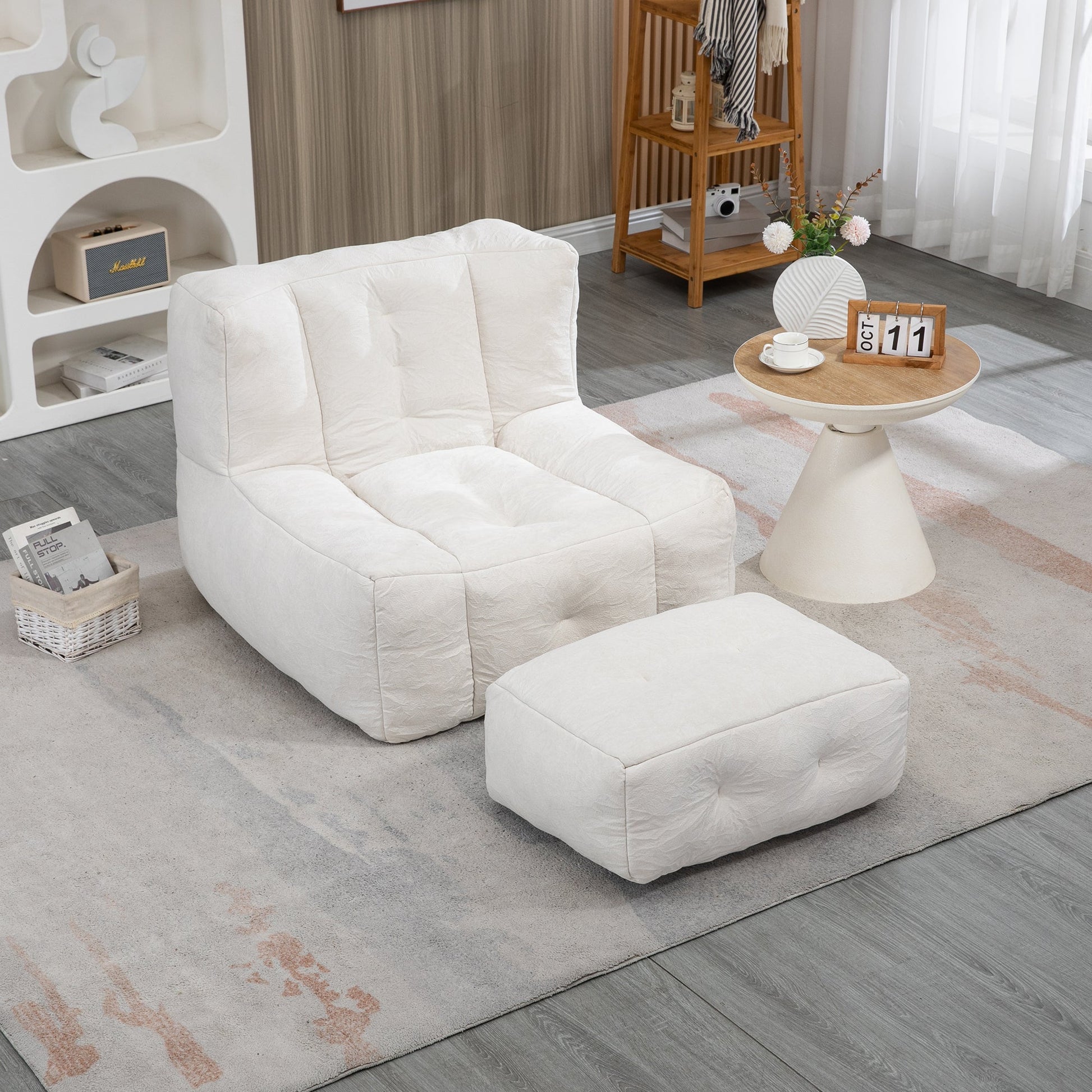 Fluffy bean bag chair, comfortable bean bag for adults and children,