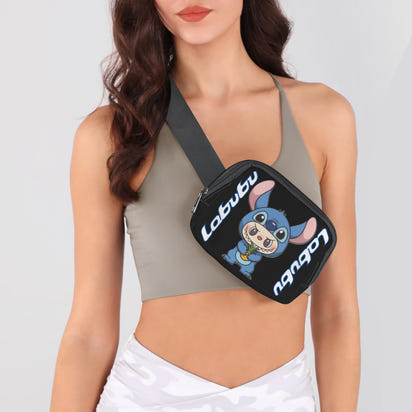 🌈 Labubu Stitch Crossbody Fanny – Color-Pop Cool for Every Age! Labubu Stitch Cross Body Bags - Fanny Bags: Adults & Kids with Variety Of Colors