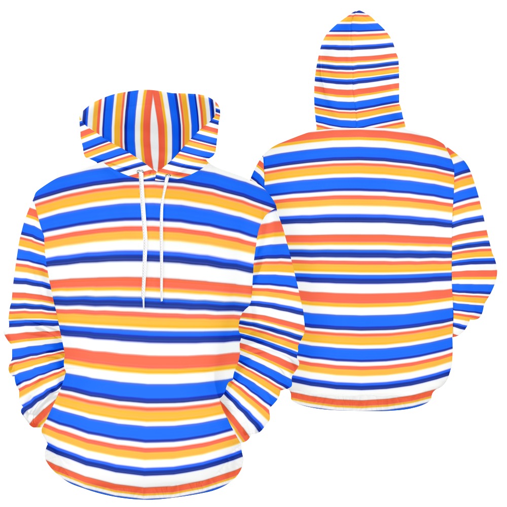 KSC's Exclusive Women's Stripe Design Hoodies Collection (10 Styles) Hoodie (Model H13)