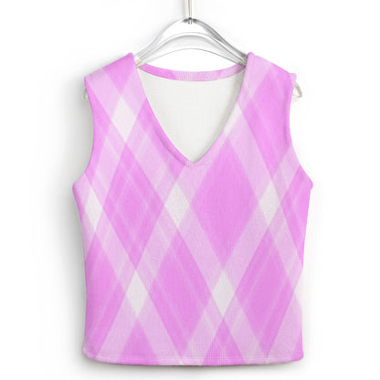 KSC's Custom Vest Designs Women's Long Sleeve Button Knit Vest - 10 OPTIONS INSIDE