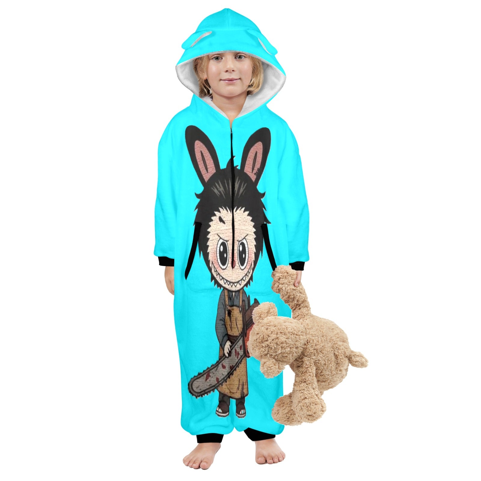 KSC's Halloween Exclusive Little Kids Unisex Onesie Labubu Chainsaw