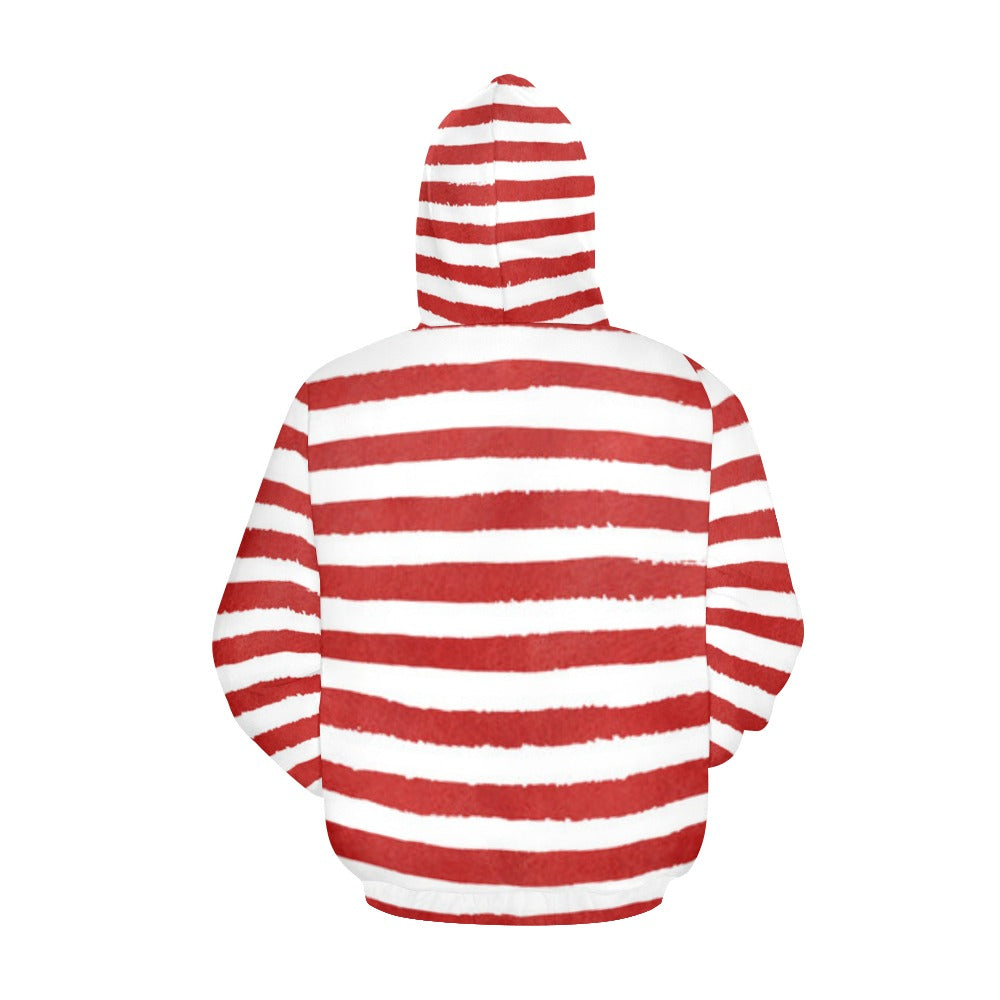KSC's Exclusive Women's Stripe Design Hoodies Collection (10 Options) Hoodie (Model H13)