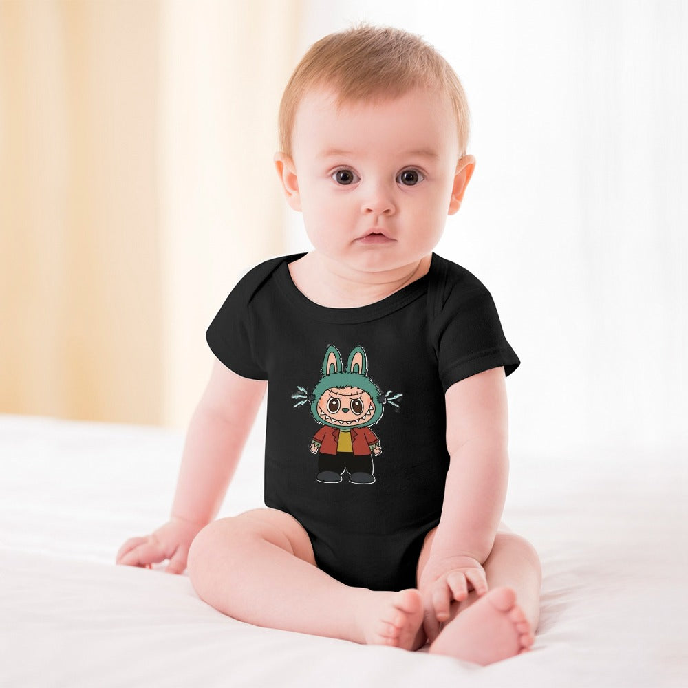 Baby Halloween Labubu Short -Sleeve Baby's Bodysuit