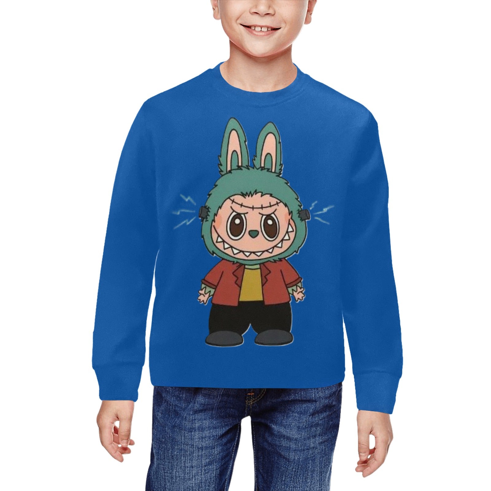 Halloween Rabbit Labubu Unisex Youth Sweatshirts - Assorted Unisex Youth/Kid's Crewneck Sweatshirt