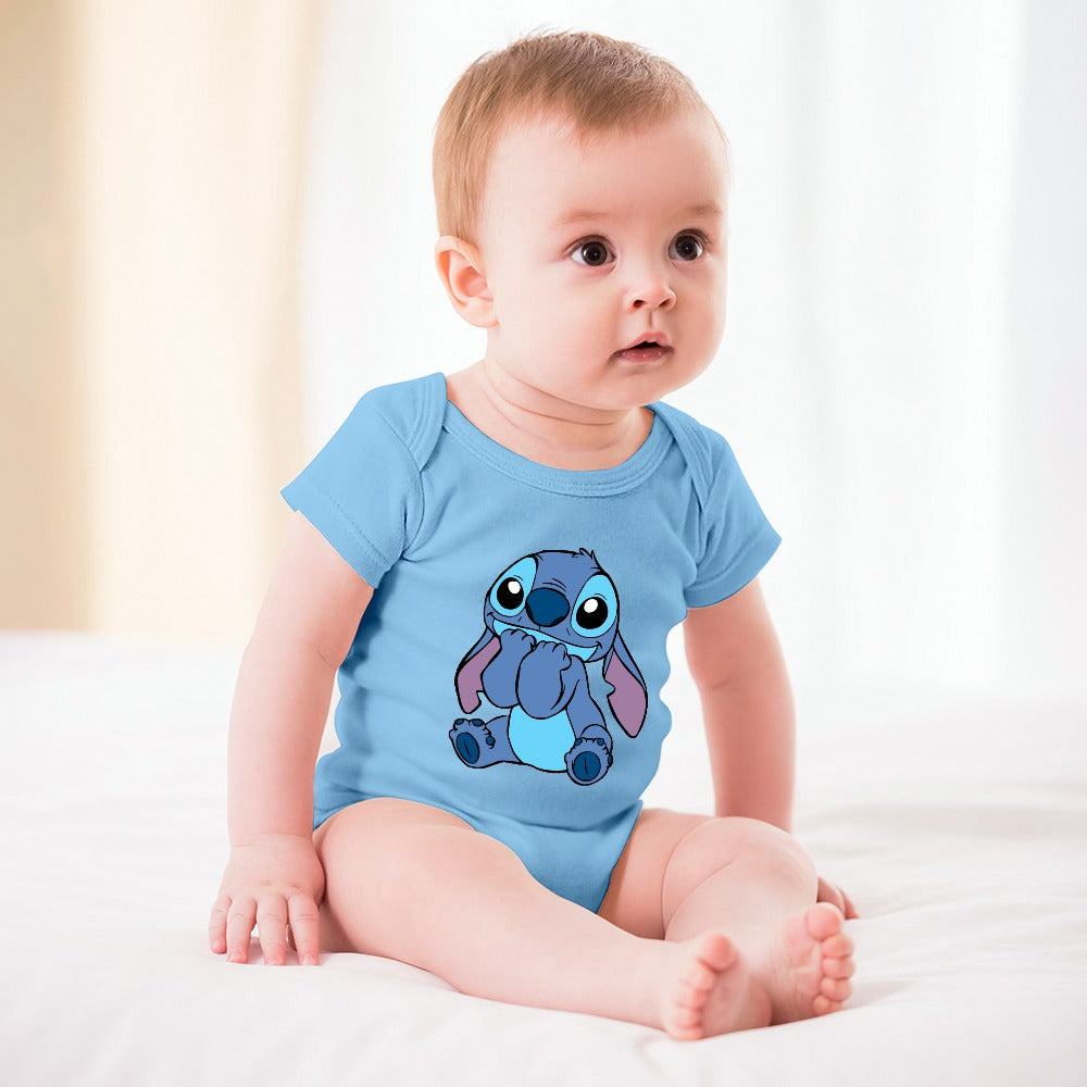 BABY BOY CLOTHING CARTOON PRINT DESIGNS BOYS Short -Sleeve Baby's Bodysuit - CARTOON PRINTS