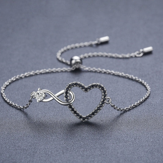 Stylish & Beautiful Heart Shaped Bracelet -Light Luxury Design Sense Heart-Shaped Bracelet