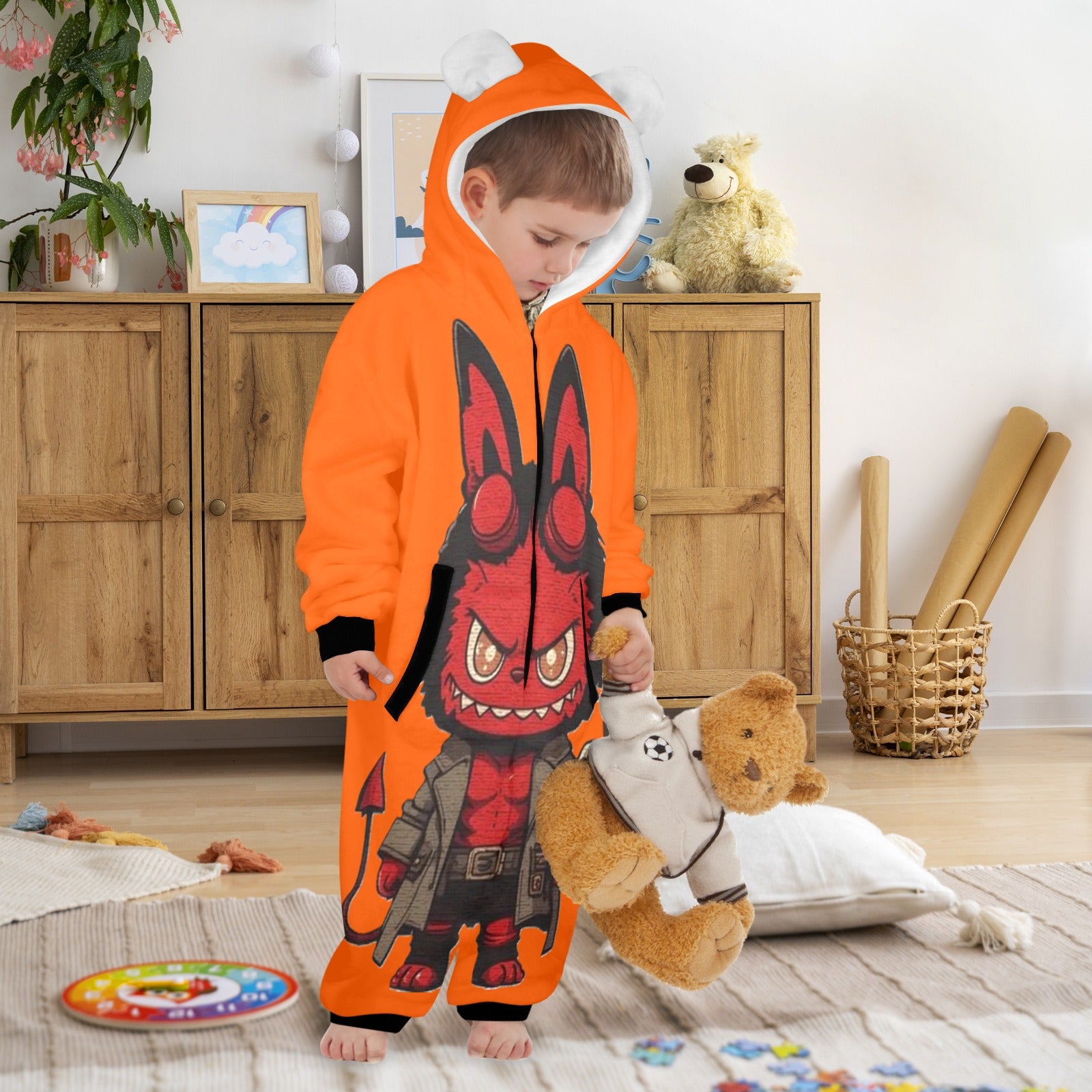 KSC's Halloween Exclusive Little Kids Unisex Onesie LabubuHellboy