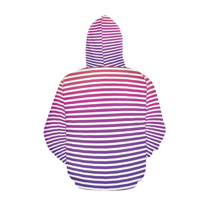 KSC's Exclusive Women's Stripe Design Hoodies Collection (10 Options) Hoodie (Model H13)