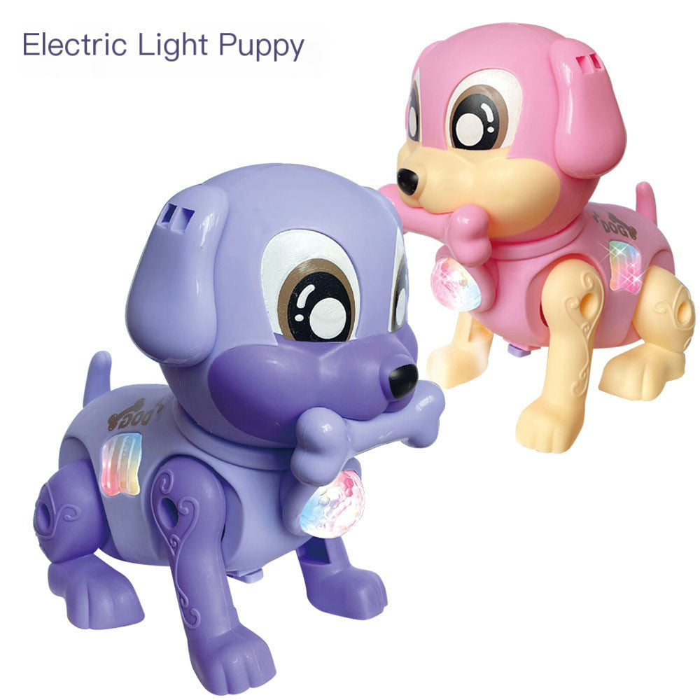 Electric leash puppy children's luminous music walking leash Woof Woof puppy street stall hot selling toys