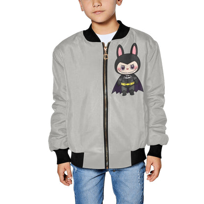 🧥🔥 “Too Cool for Recess!” Labubu Kid’s Bomber Jacket - Kid's Bomber Jacket