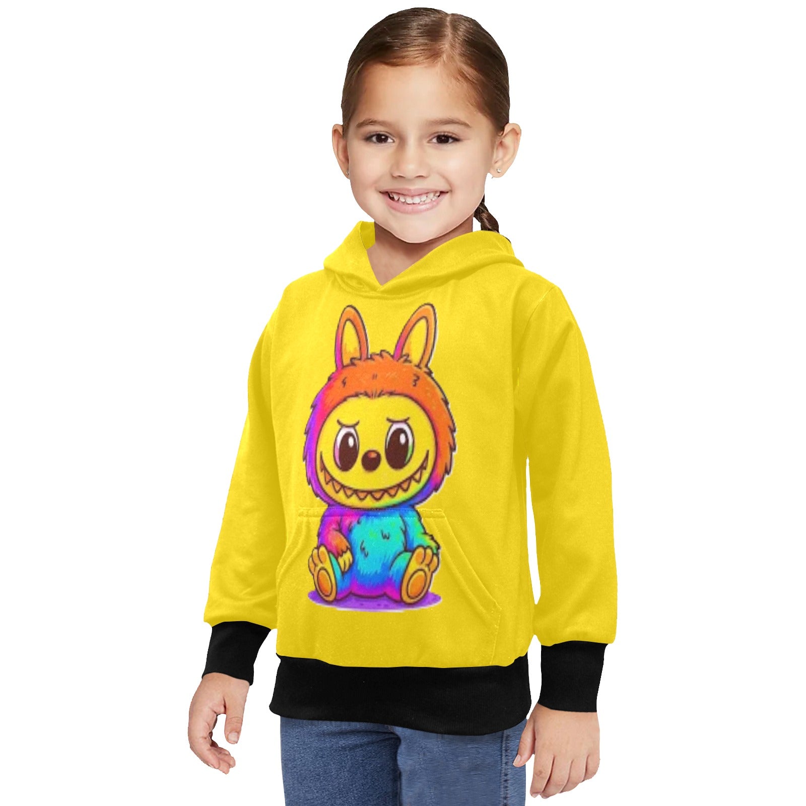 KSC's Limited Edition Labubu Hoodies -Little Girls' Long Sleeve Hoodie