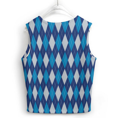 KSC's Custom Vest Designs Women's Long Sleeve Button Knit Vest - 10 OPTIONS INSIDE