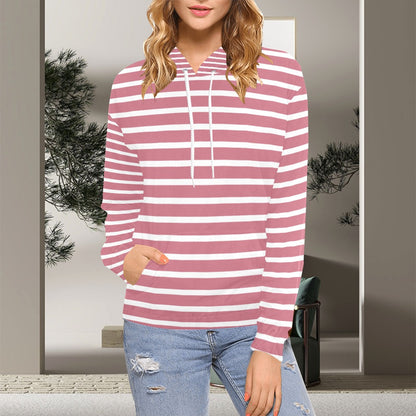 KSC's Exclusive Women's Stripe Design Hoodies Collection (10 Styles) Hoodie (Model H13)