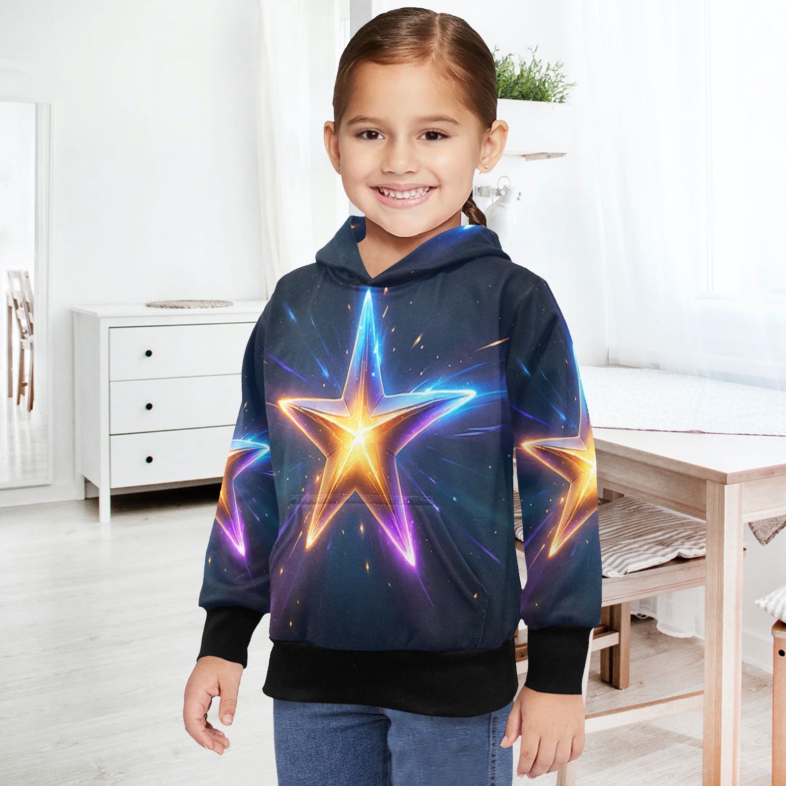 KSC's Exclusive Designs Little Girls' Long Sleeve Hoodie - Little Girls' Long Sleeve Hoodie