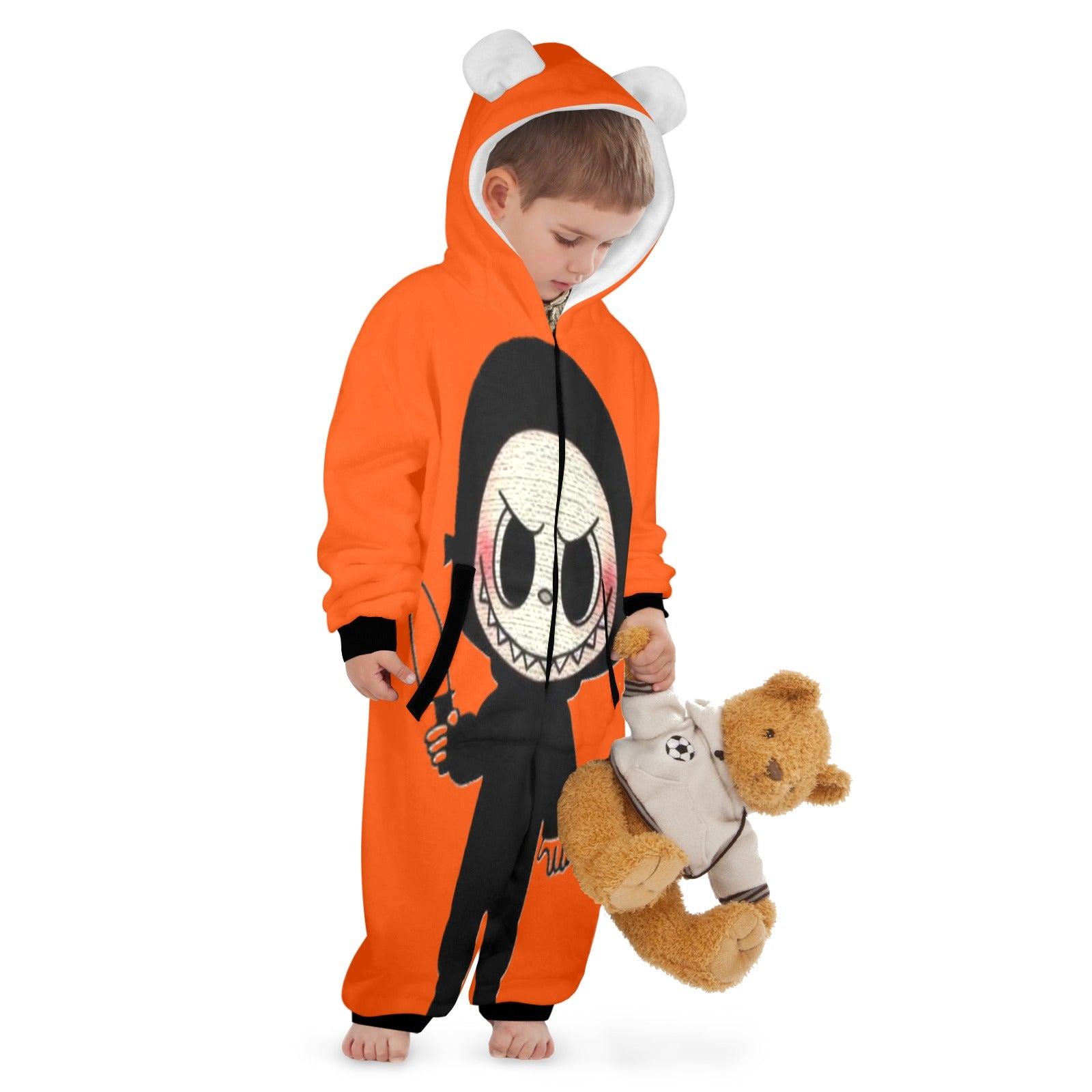 KSC's Halloween Exclusive Little Kid Unisex Onesie Labubu Ghost Face Design 5