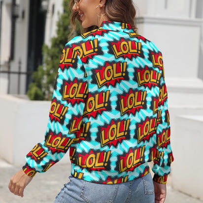 KSC's Limited Edition Pop Art Designs Women's Long Sleeve Zipper Jacket (10 Options) - KSC's Limited Edition Pop Art Collections