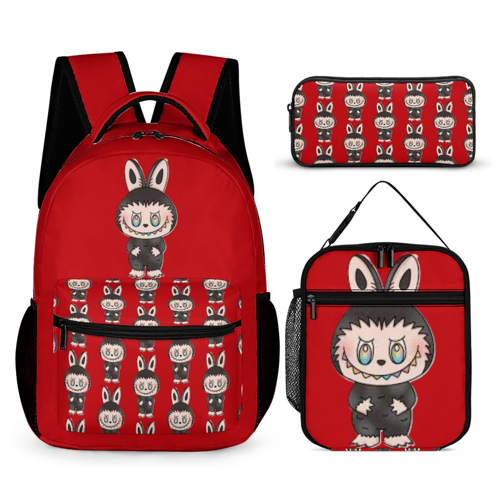NEW Three Piece Labubu Backpack Bundle - 9 different options  - Back To School Deal