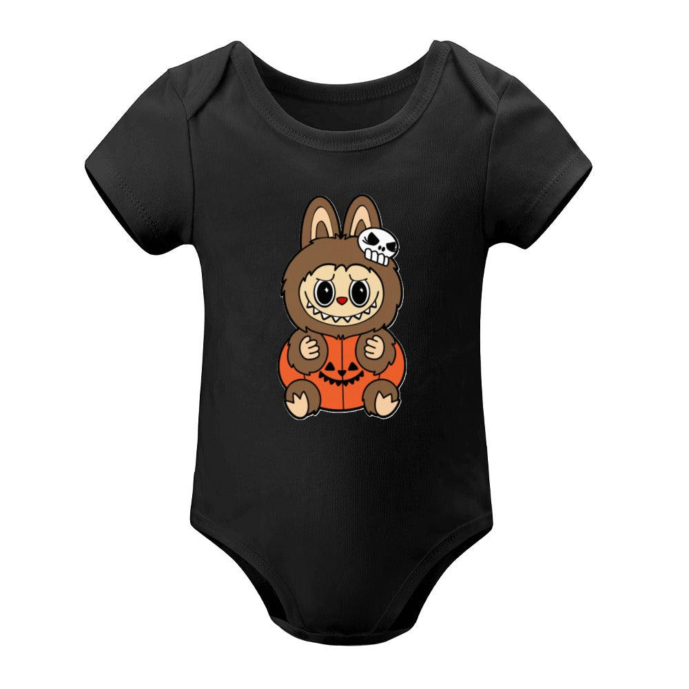 Baby Halloween Labubu Short -Sleeve Baby's Bodysuit
