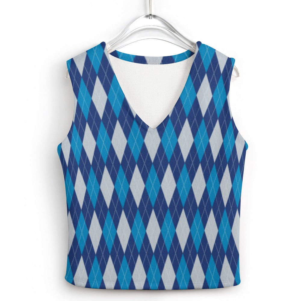 KSC's Custom Vest Designs Women's Long Sleeve Button Knit Vest - 10 OPTIONS INSIDE