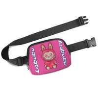💖 Labubu Pink Pop Crossbody – Fanny Fun for All Ages! Pink Labubu Cross Body Bags - Fanny Bags