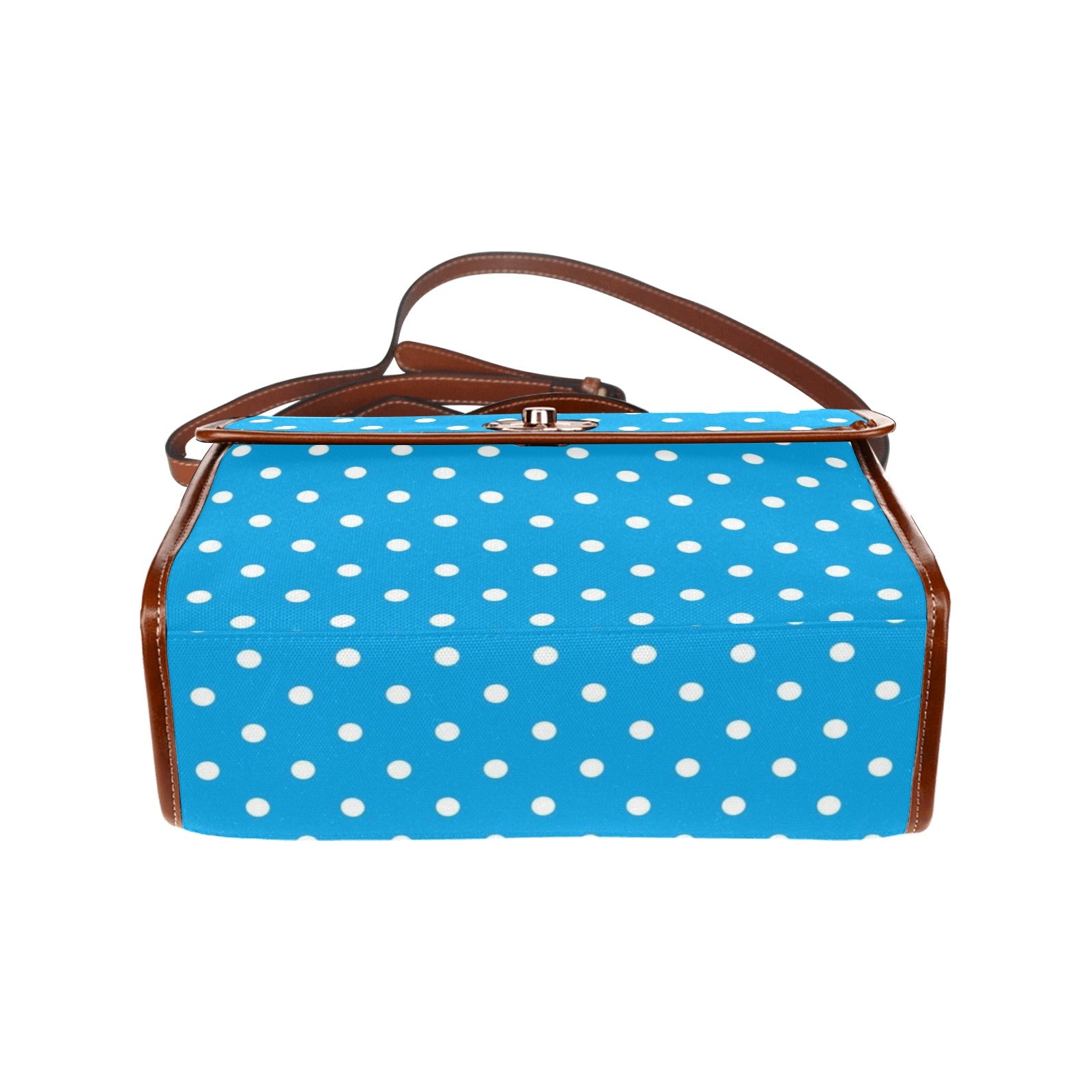 KSC's Custom Design's Waterproof Hand Bag-Brown Handle - 10 Options -Awesome Deal - Pop Art Designs, Polka Dots, Geometric Patterns