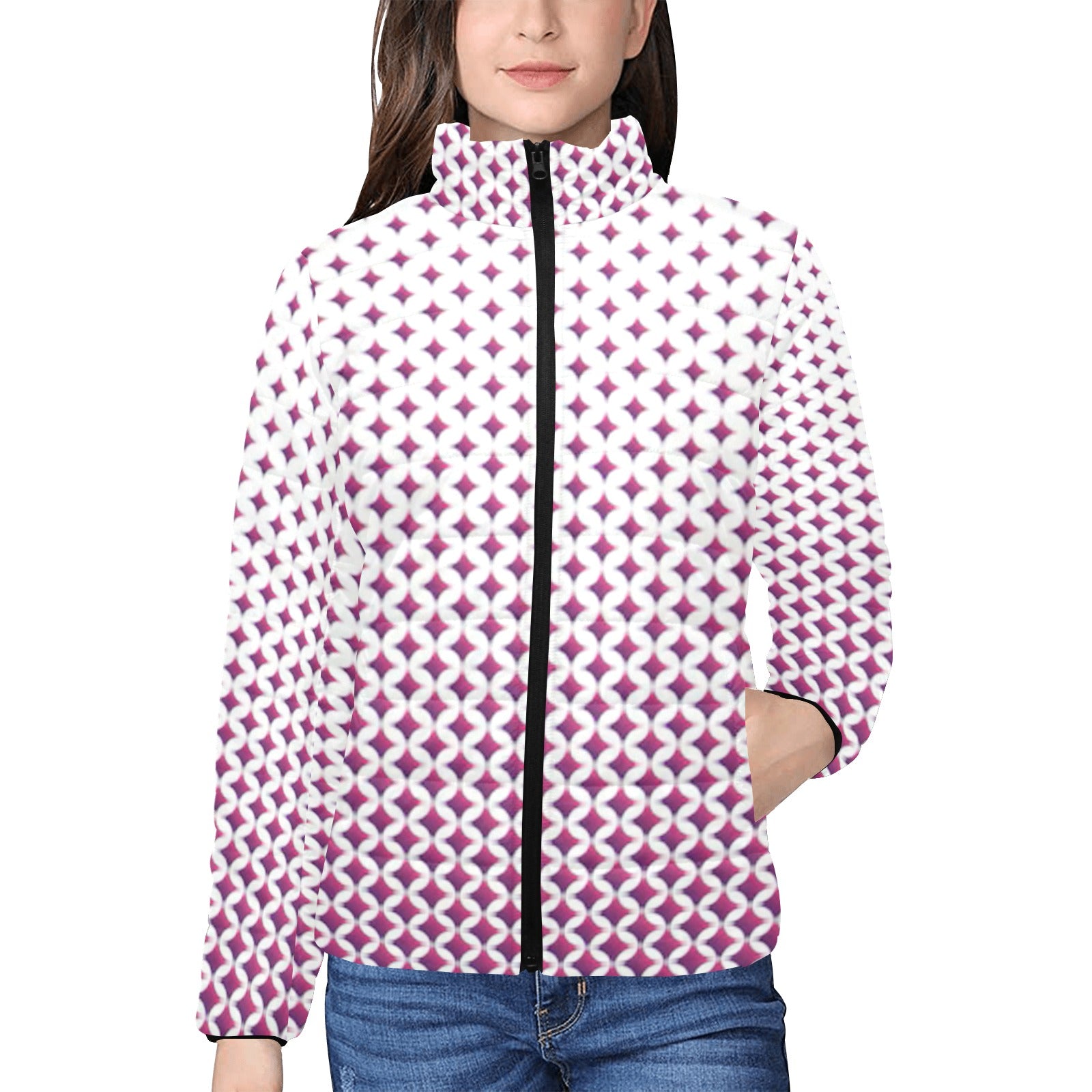 KSC's Exclusive  Women's Stand Collar Padded Jackets (10) Designs/Styles - Women's stand collar padded jacket(H41)