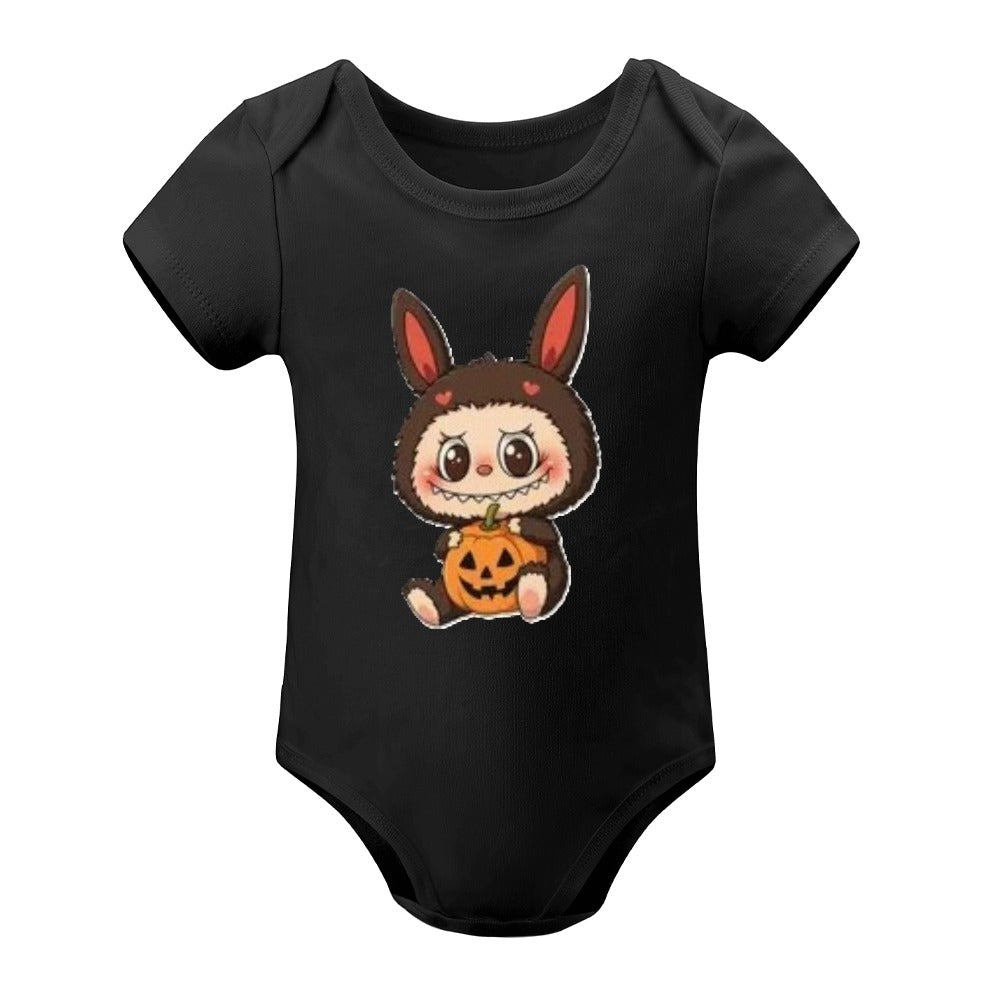 Baby Halloween Labubu Short -Sleeve Baby's Bodysuit