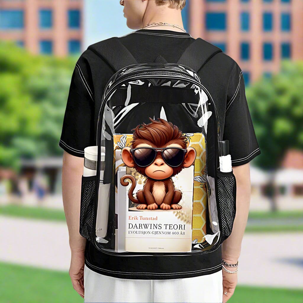 KSC's Custom Designs On Transparent Bag 17 inch New