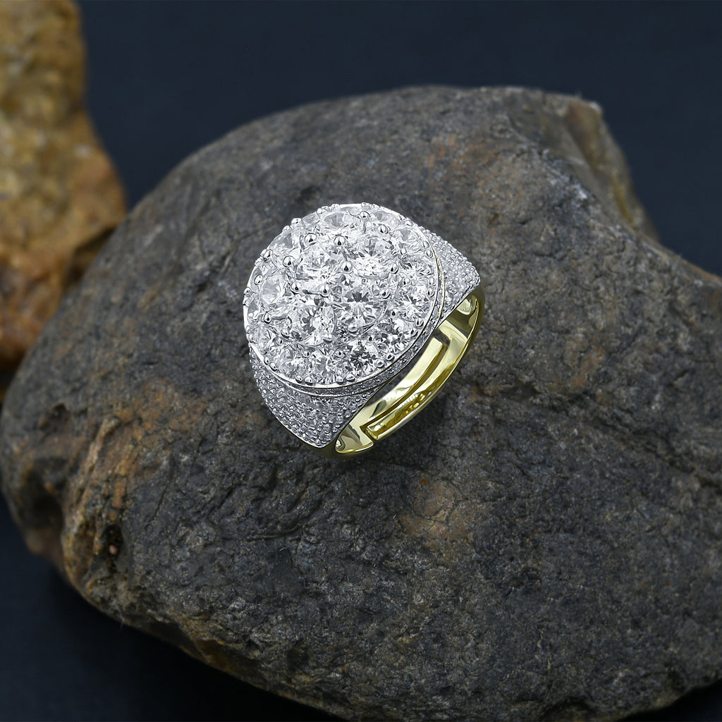 BEAUTIFUL CZ SILVER ANGELIC RING -ANGELIC 925 SILVER RING  |9211402