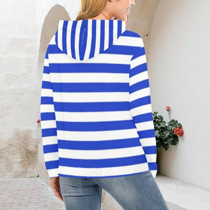 KSC's Exclusive Women's Stripe Design Hoodies Collection (10 Options) Hoodie (Model H13)