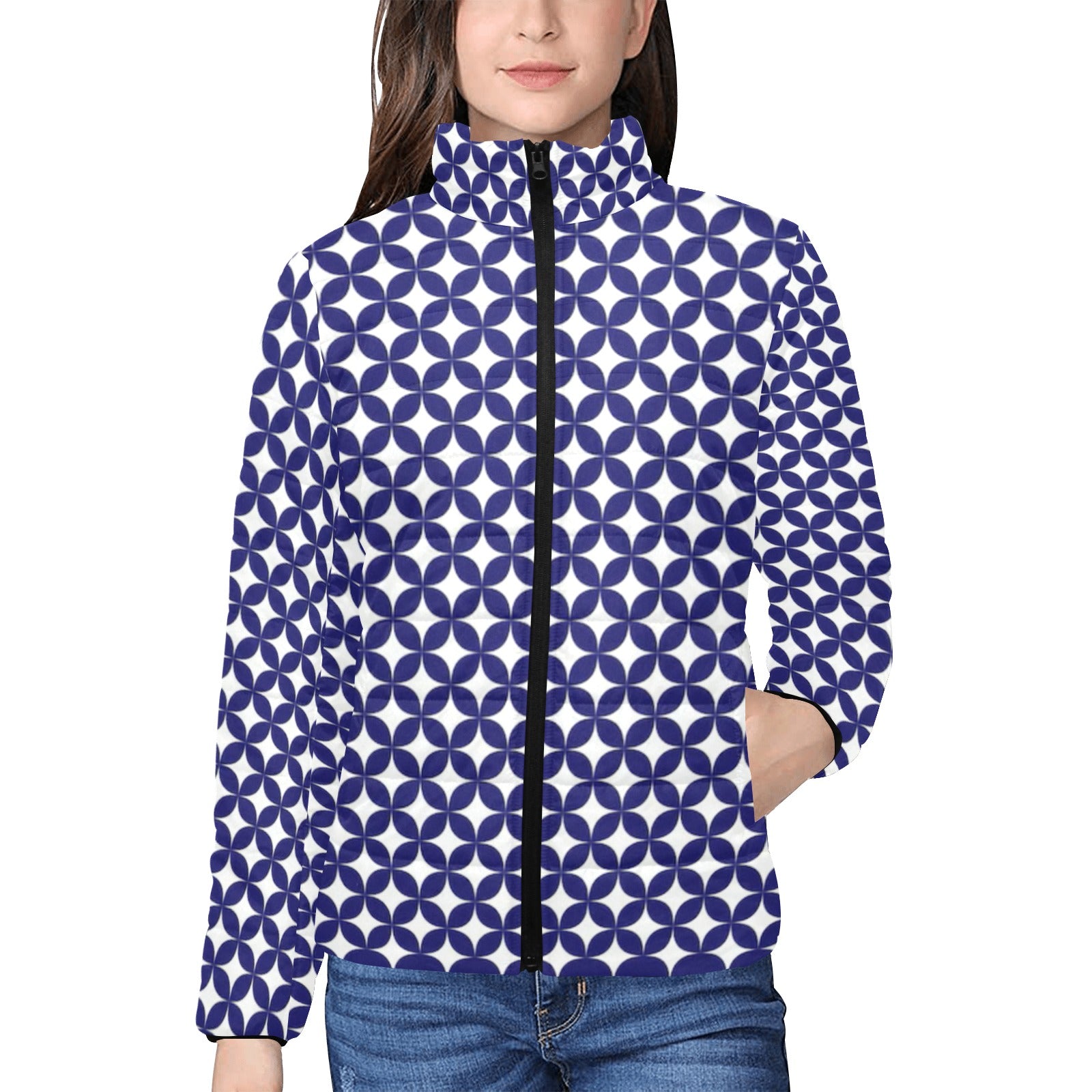 KSC's Exclusive  Women's Stand Collar Padded Jackets (10) Designs/Styles - Women's stand collar padded jacket(H41)