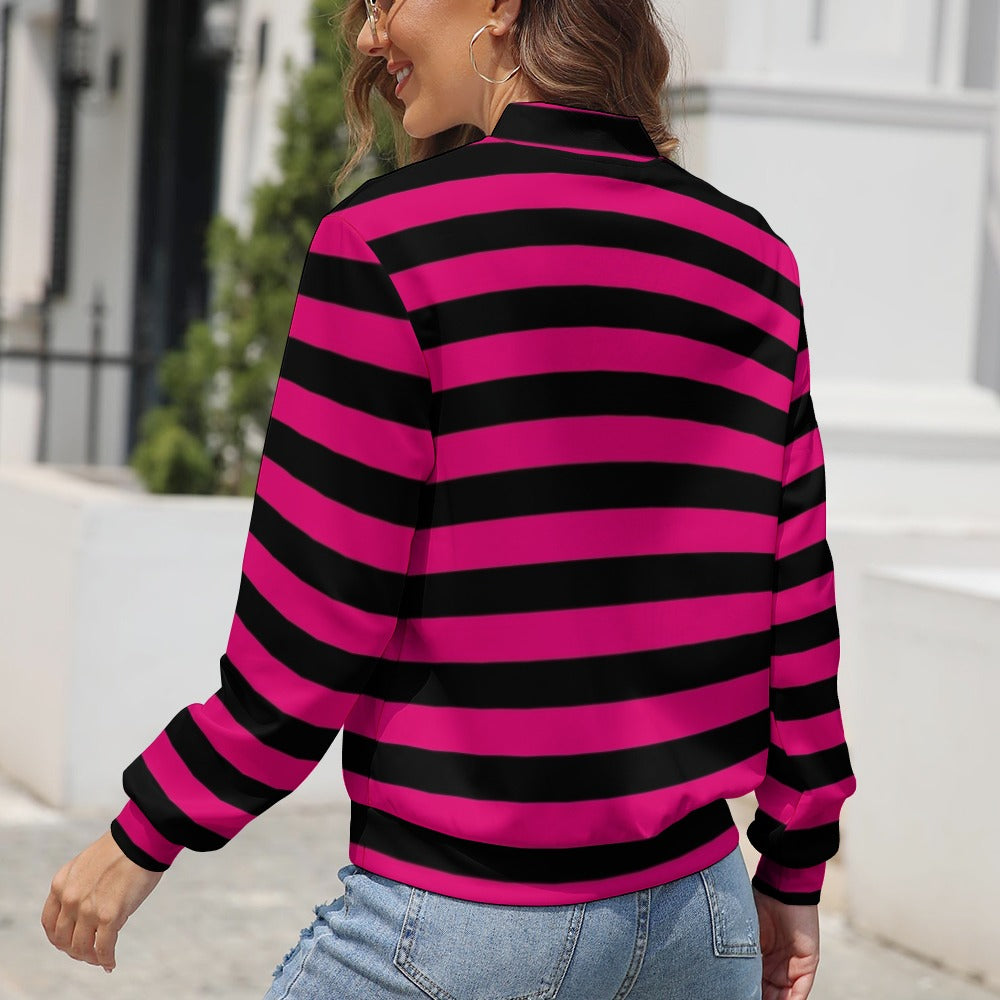 Women's Long Sleeve Zipper Jacket