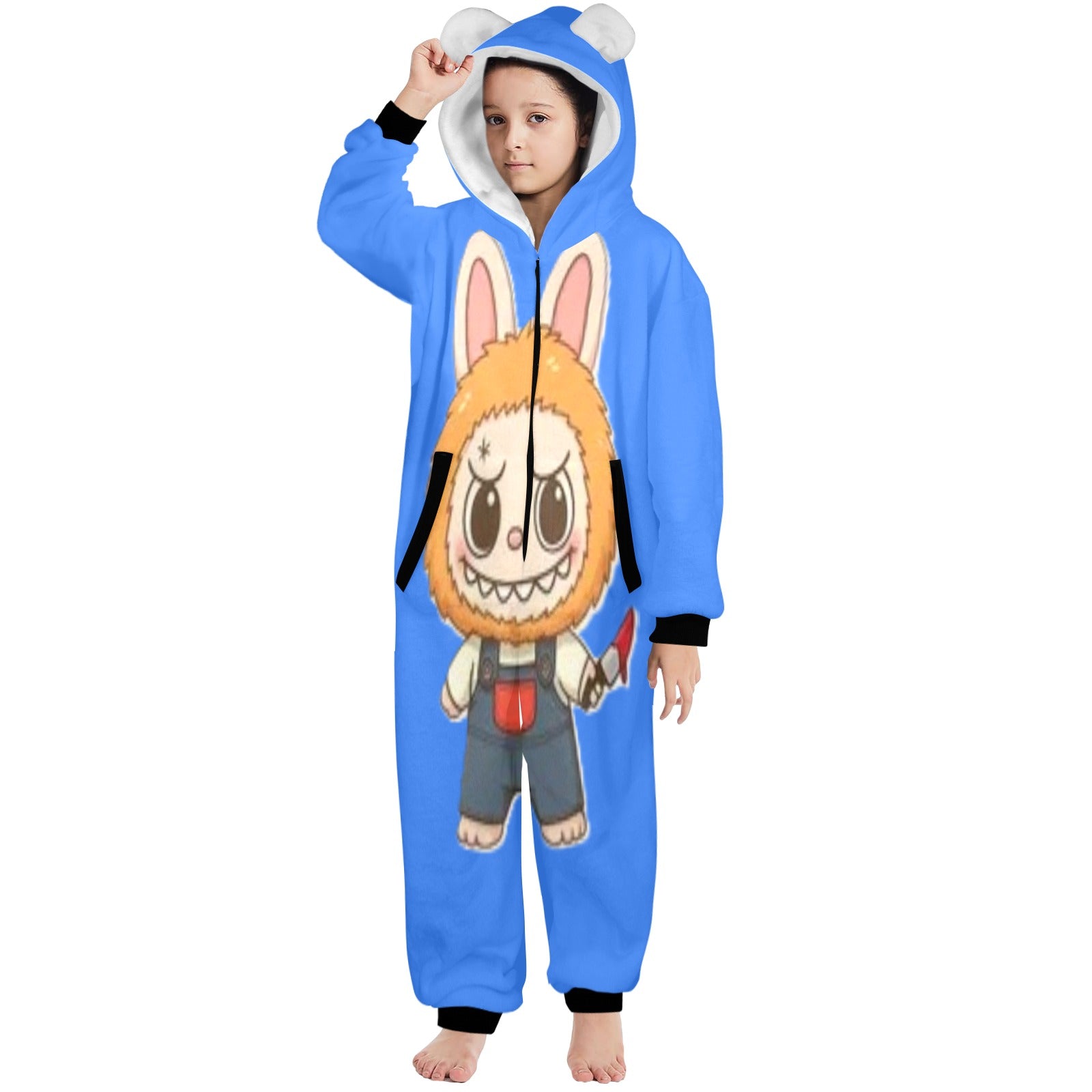 KSC's Halloween Big Kids Unisex Onesies 8 to 15 Years) Chucky Doll Labubu