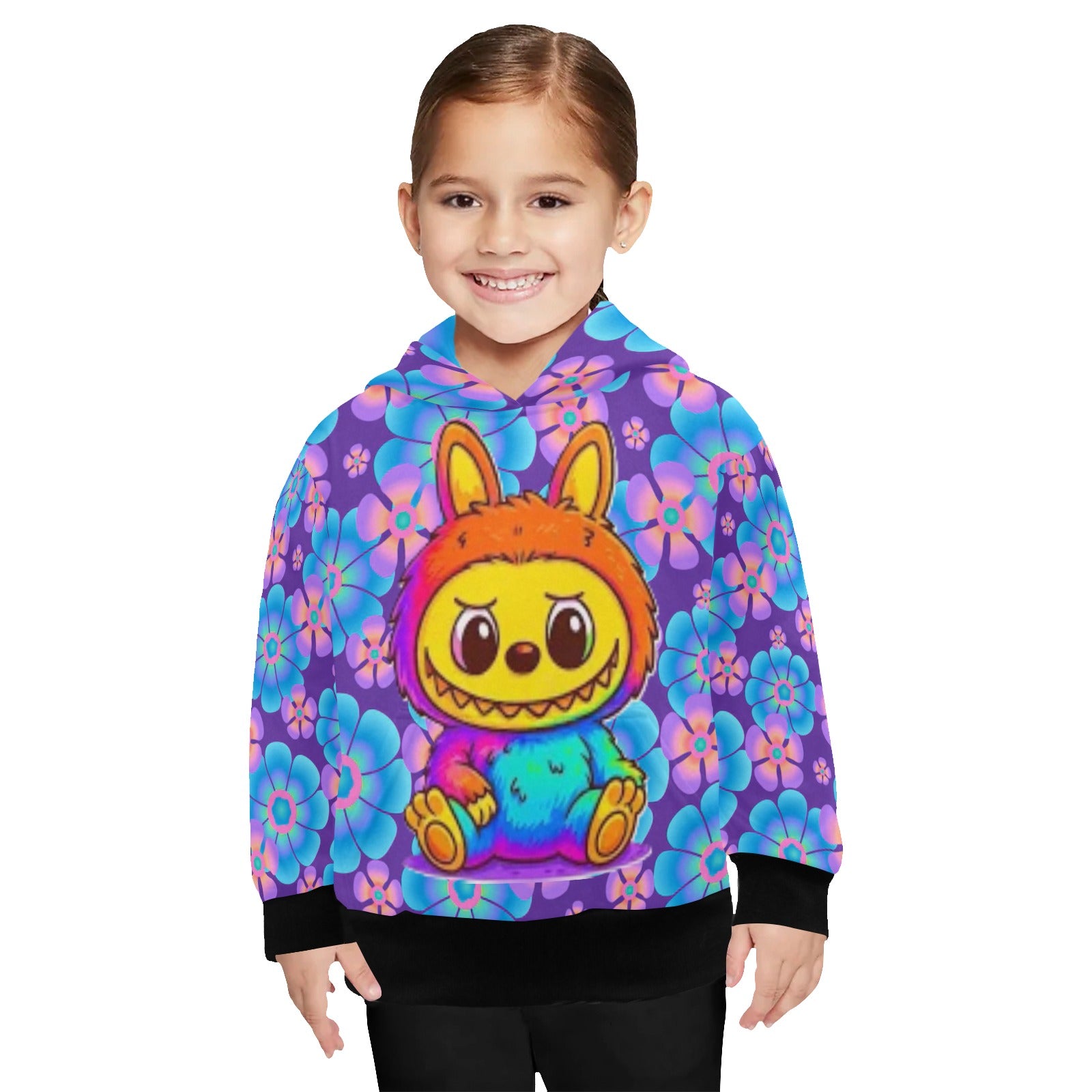 KSC's Little Girls' Labubu Designs Long Sleeve Hoodies