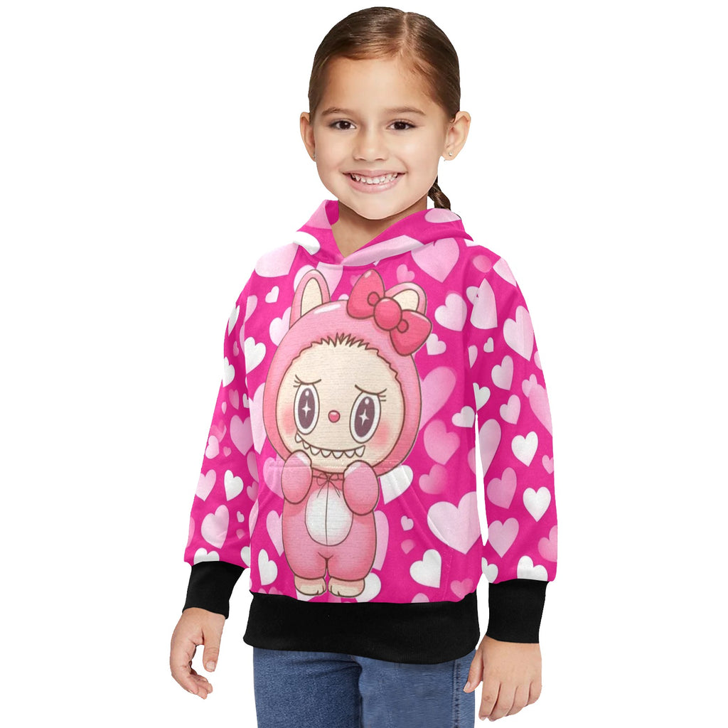 KSC's Little Girls' Labubu Designs Long Sleeve Hoodies