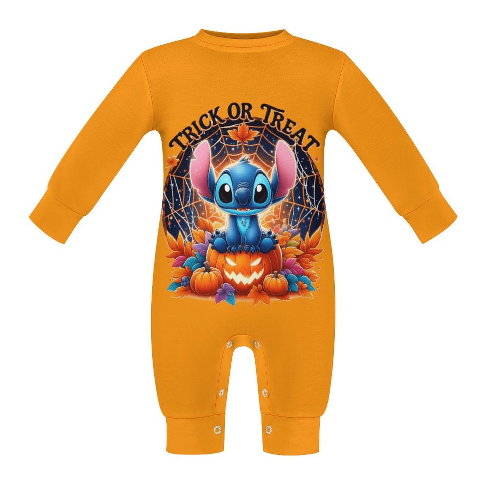 Baby Halloween Stitch Onesie Romper Long Sleeve Baby Romper