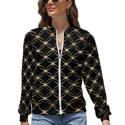 Women's Long Sleeve Zipper Jacket - (10 Options) KSC's Limited Edition Designer Collections
