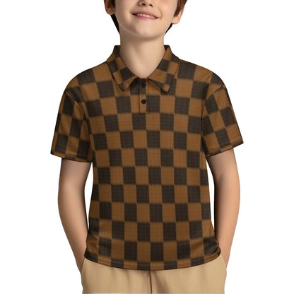 KSC's Exclusive Kids Designs- Young Men's/Boys New Kid's Shoulder buttoned polo shirt