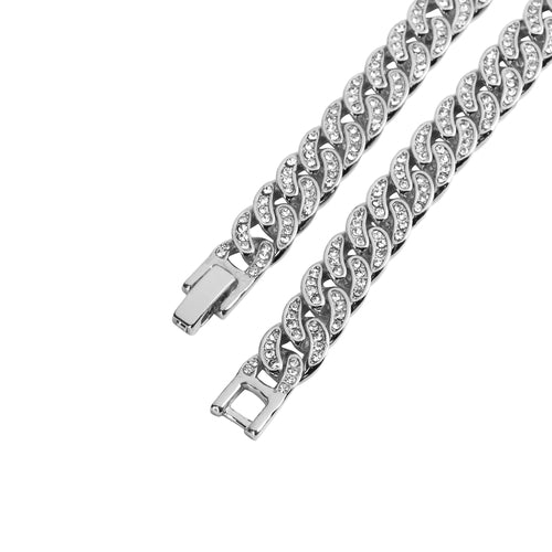 Silver Cuban Chain CREW 8 MM Cuban Chain | 970721