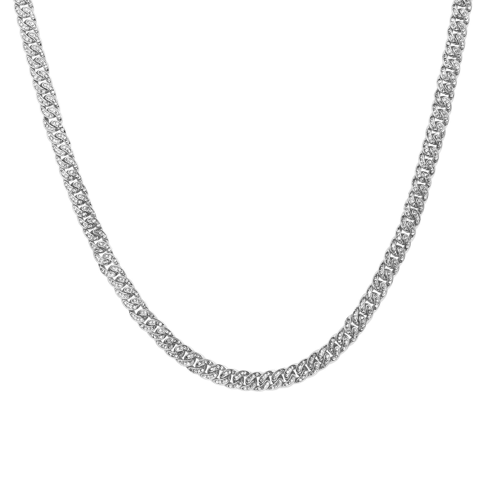 Silver Cuban Chain CREW 8 MM Cuban Chain | 970721