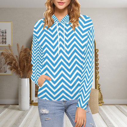 KSC's Exclusive Women's Stripe Design Hoodies Collection (10 Styles) Hoodie (Model H13)